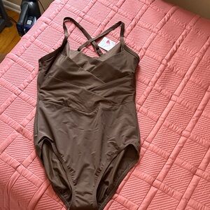 Lands' End Brown Women's One Piece Swimsuit